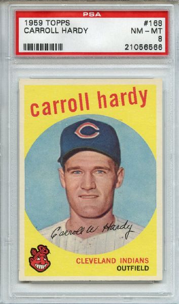 1959 Topps 168 Carroll Hardy PSA NM-MT 8
