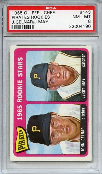 1965 O-Pee-Chee 143 Pittsburgh Pirates Rookies PSA NM-MT 8
