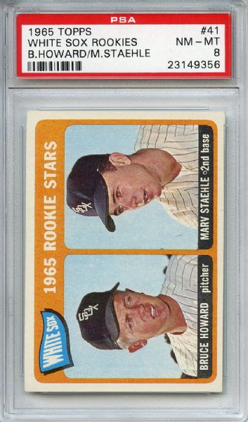1965 Topps 41 Chicago White Sox Rookies PSA NM-MT 8