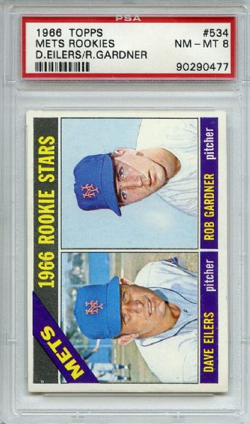 1966 Topps 534 New York Mets Rookies PSA NM-MT 8