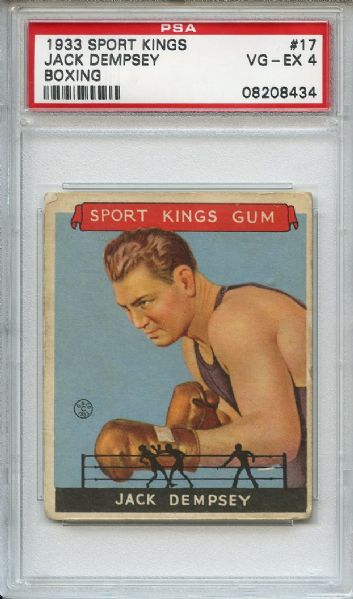 1933 Sport Kings Boxing 17 Jack Dempsey PSA VG-EX 4