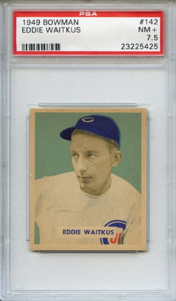 1949 Bowman 142 Eddie Waitkus PSA NM+ 7.5