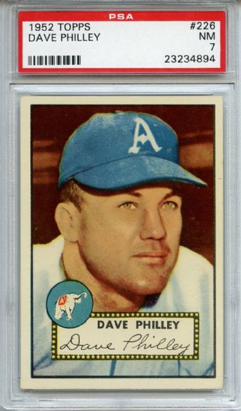 1952 Topps 226 Dave Philley PSA NM 7