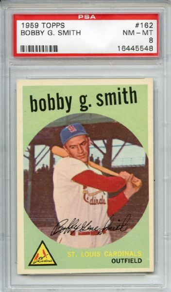 1959 Topps 162 Bobby G Smith PSA NM-MT 8