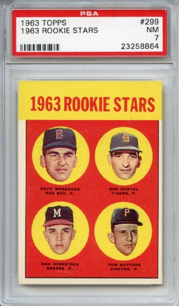 1963 Topps 299 Rookie Stars PSA NM 7