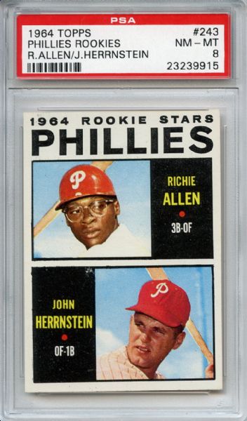 1964 Topps 243 Richie Allen RC PSA NM-MT 8