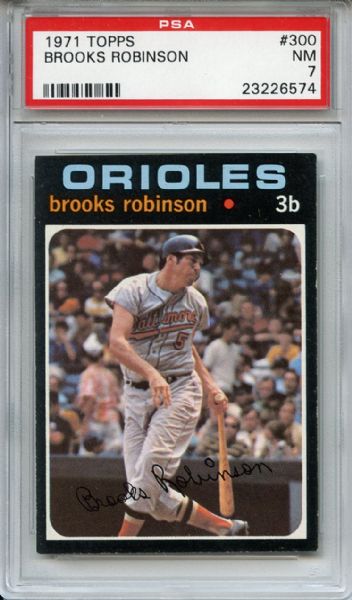 1971 Topps 300 Brooks Robinson PSA NM 7