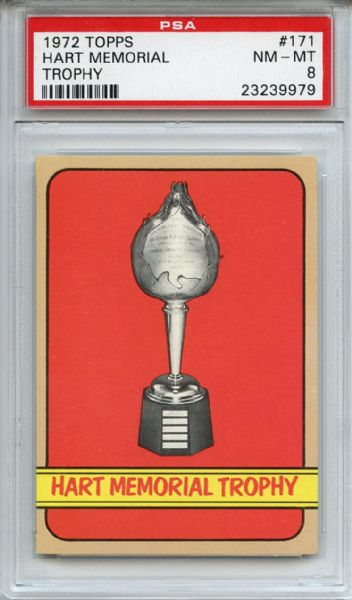 1972 Topps 171 Hart Memorial Trophy PSA NM-MT 8