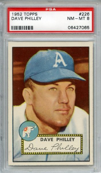 1952 Topps 226 Dave Philley PSA NM-MT 8