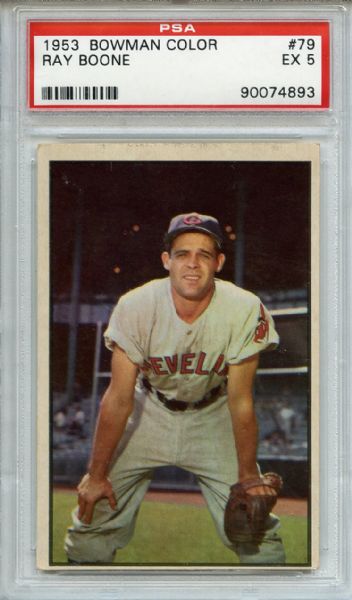 1953 Bowman Color 79 Ray Boone PSA EX 5