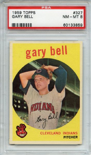 1959 Topps 327 Gary Bell PSA NM-MT 8