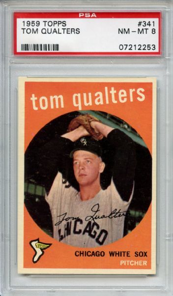 1959 Topps 341 Tom Qualters PSA NM-MT 8