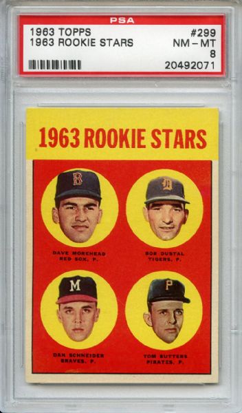1963 Topps 299 Rookie Stars PSA NM-MT 8