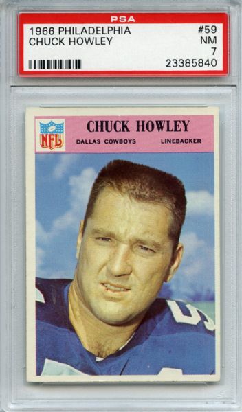 1966 Philadelphia 59 Chuck Howley PSA NM 7