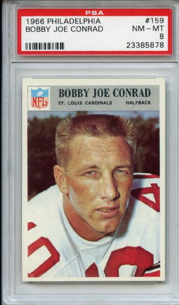 1966 Philadelphia 159 Bobby Joe Conrad PSA NM-MT 8