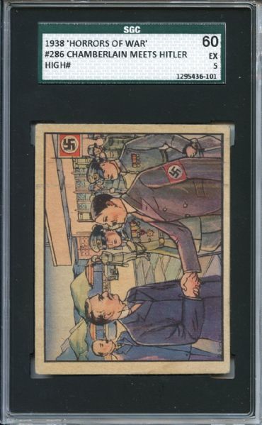 1938 Horrors of War 286 Chamberlain Meets Hitler SGC EX 60 / 5