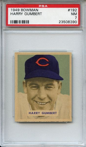 1949 Bowman 192 Harry Humbert PSA NM 7