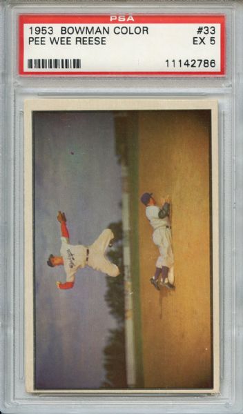 1953 Bowman Color 33 Pee Wee Reese PSA EX 5
