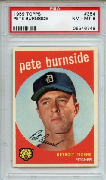 1959 Topps 354 Pete Burnside PSA NM-MT 8