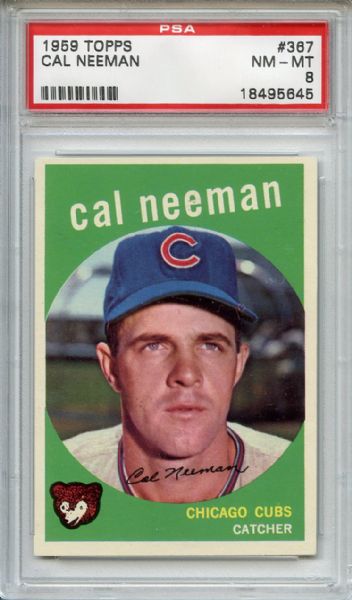 1959 Topps 367 Cal Neeman PSA NM-MT 8