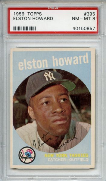 1959 Topps 395 Elston Howard PSA NM-MT 8