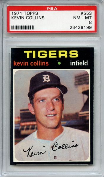 1971 Topps 553 Kevin Collins PSA NM-MT 8