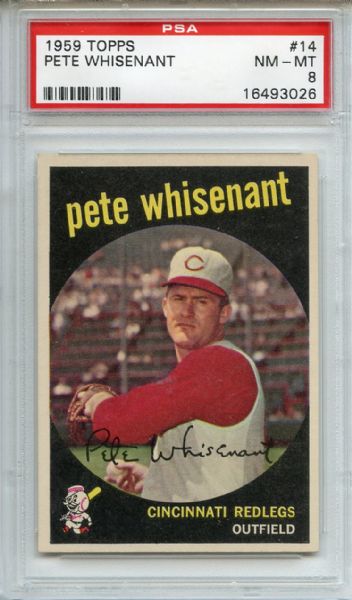 1959 Topps 14 Pete Whisenant PSA NM-MT 8