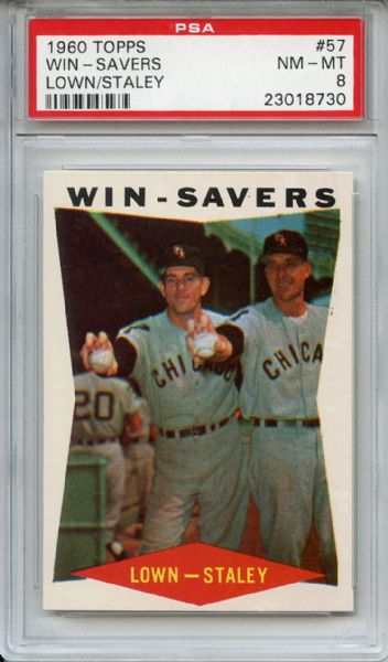 1960 Topps 57 Win-Savers PSA NM-MT 8