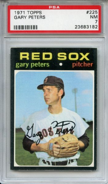 1971 Topps 225 Gary Peters PSA NM 7