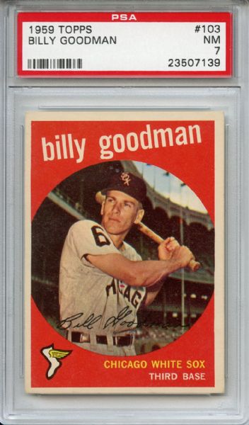 1959 Topps 103 Billy Goodman PSA NM 7