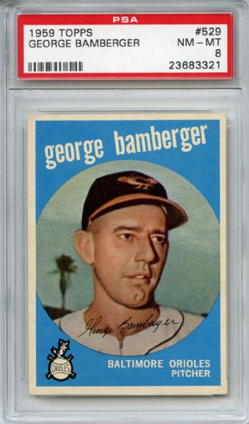 1959 Topps 529 George Bamberger PSA NM-MT 8