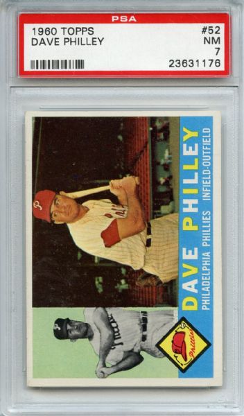 1960 Topps 52 Dave Philley PSA NM 7