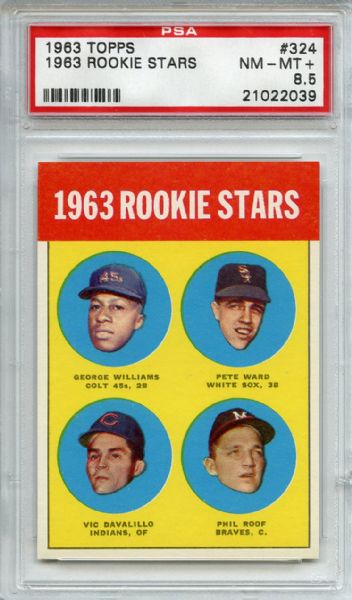 1963 Topps 324 Rookie Stars PSA NM-MT+ 8.5
