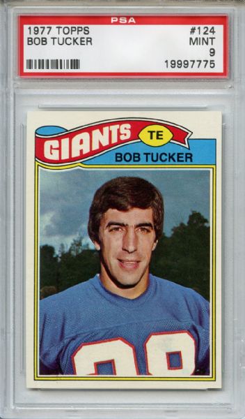 1977 Topps 124 Bob Tucker PSA MINT 9
