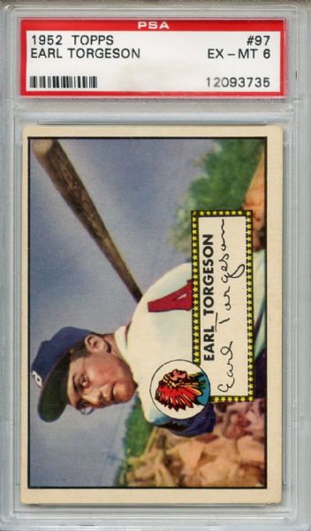 1952 Topps 97 Earl Torgeson PSA EX-MT 6