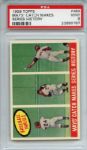 1959 Topps 464 Willie Mays Catch Makes Series History PSA MINT 9