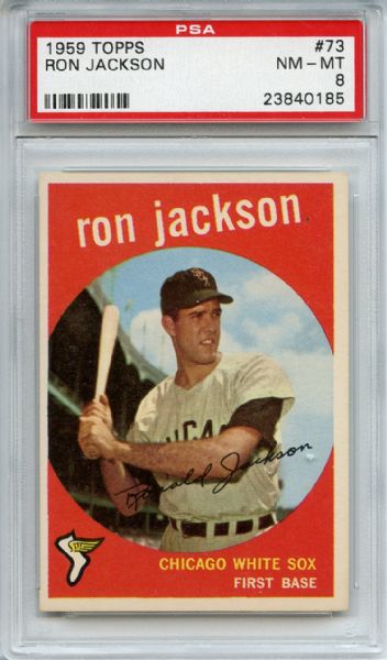 1959 Topps 73 Ron Jackson PSA NM-MT 8