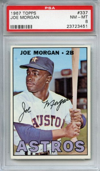 1967 Topps 337 Joe Morgan PSA NM-MT 8