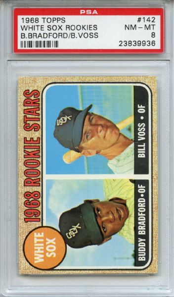 1968 Topps 142 Chicago White Sox Rookies PSA NM-MT 8