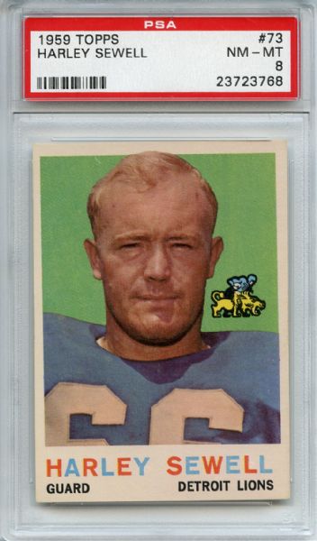 1959 Topps 73 Harley Sewell PSA NM-MT 8