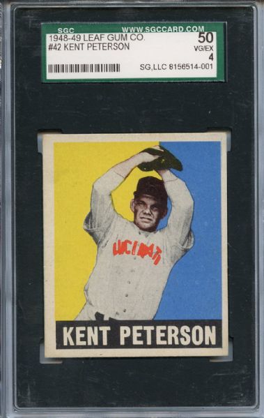 1948 Leaf 42 Kent Peterson SGC VG/EX 50 / 4