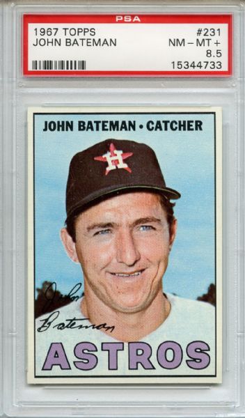 1967 Topps 231 John Bateman PSA NM-MT+ 8.5