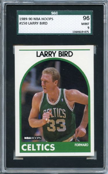 1989 Hoops 150 Larry Bird SGC MINT 96 / 9