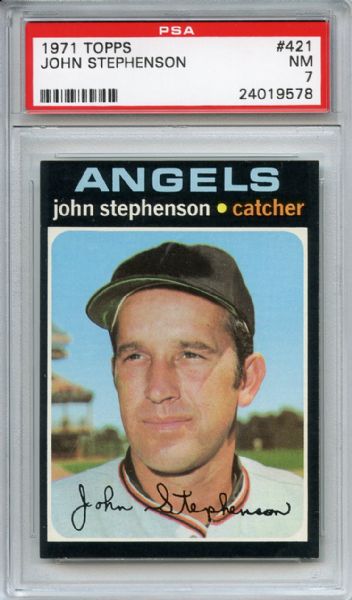 1971 Topps 421 John Stephenson PSA NM 7