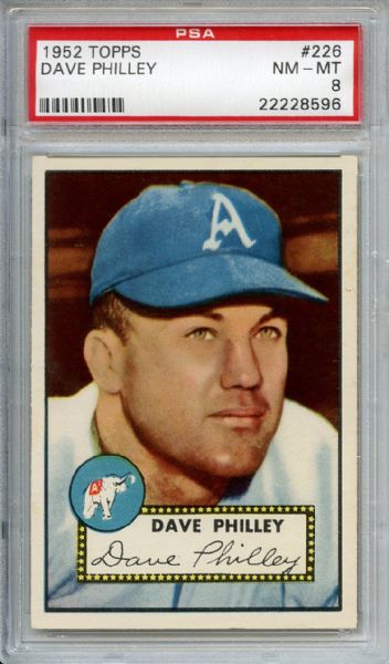 1952 Topps 226 Dave Philley PSA NM-MT 8