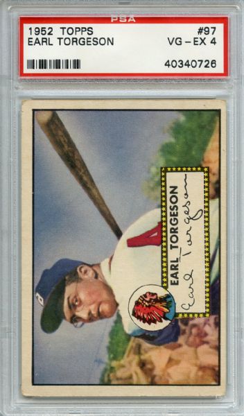 1952 Topps 97 Earl Torgeson PSA VG-EX 4