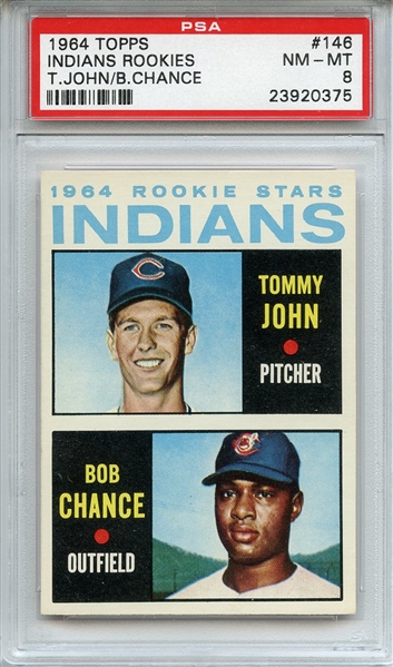 1964 Topps 146 Tommy John RC PSA NM-MT 8