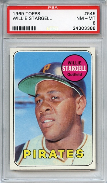1969 Topps 545 Willie Stargell PSA NM-MT 8