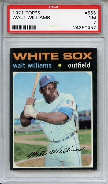 1971 Topps 555 Walt Williams PSA NM 7