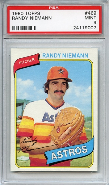 1980 Topps 469 Randy Niemann PSA MINT 9
